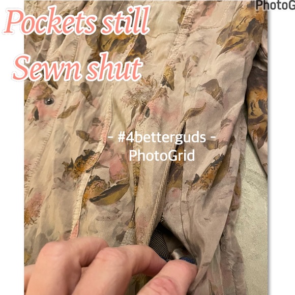 NEW Marrakech Rare Floral Print Button Front Shirt Long Sleeve Jacket MD - Picture 9 of 16